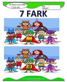 İki Resim Arasındaki Farkı Bul Etkinliği
